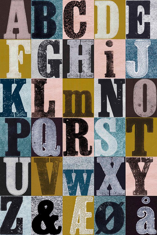 Alphabet Color art print by Pernille Folcarelli for $57.95 CAD