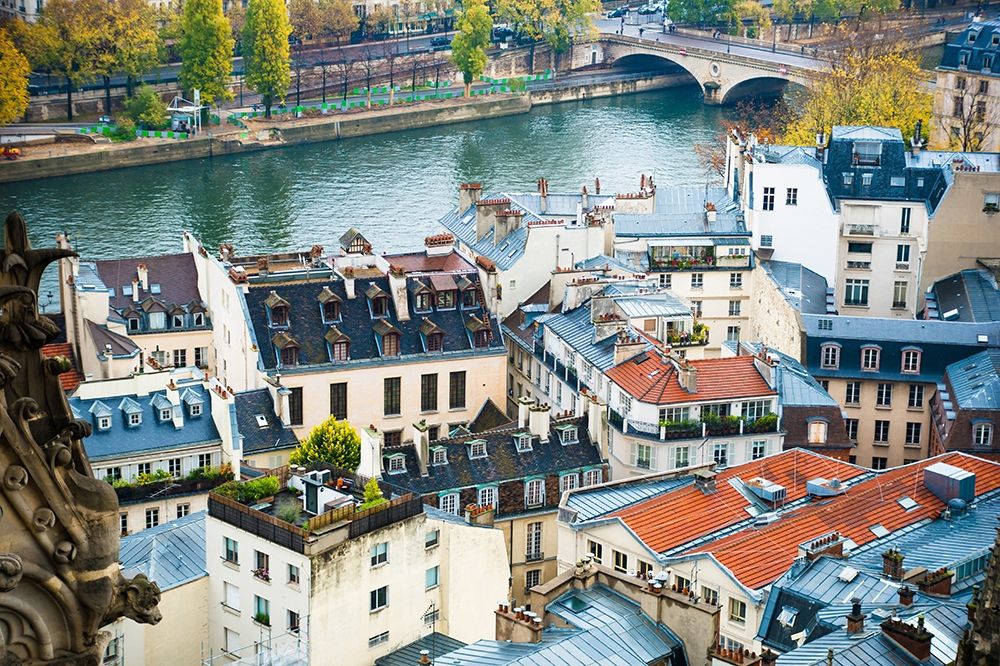 Paris Rooftops art print by Sonja Quintero for $57.95 CAD