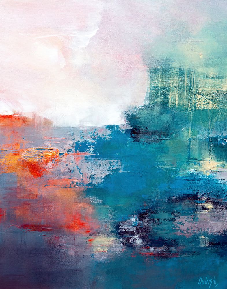 Orange On The Coast art print by Marianne Quinzin for $57.95 CAD