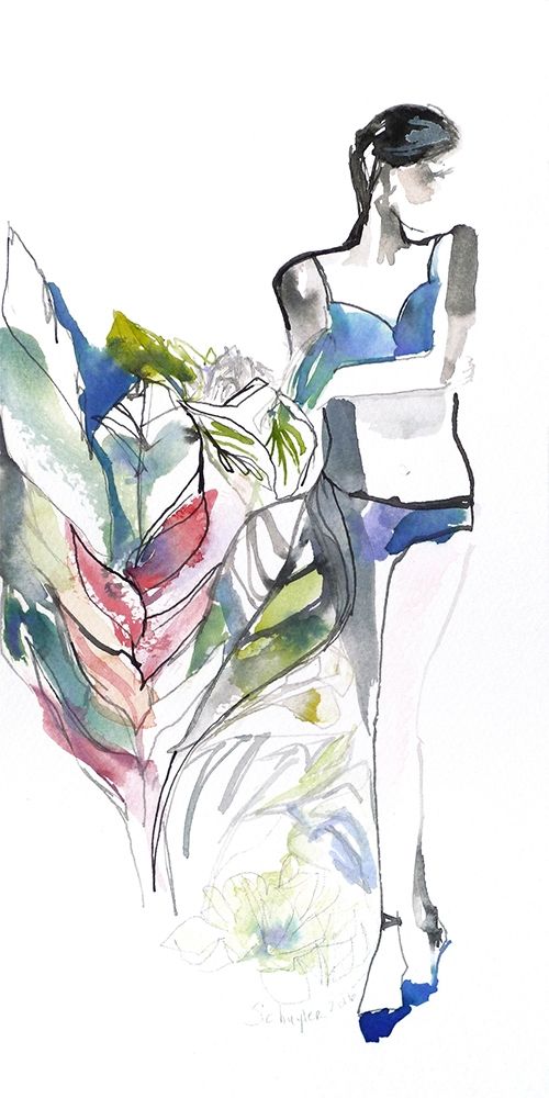 Lingerie Lady art print by Schuyler Rideout for $57.95 CAD