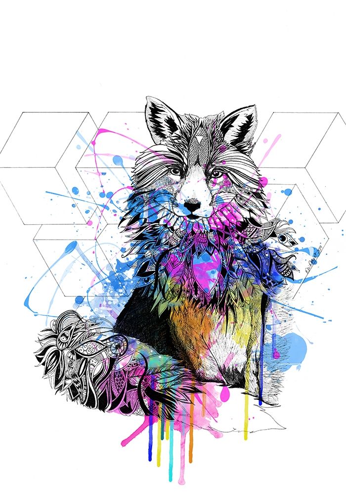 Fox art print by Karin Roberts for $57.95 CAD
