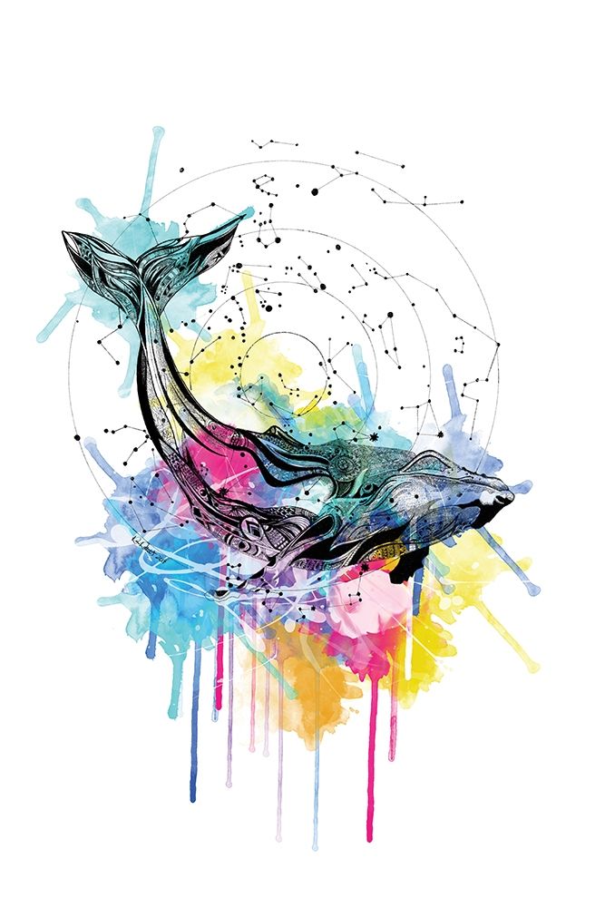 Whale art print by Karin Roberts for $57.95 CAD