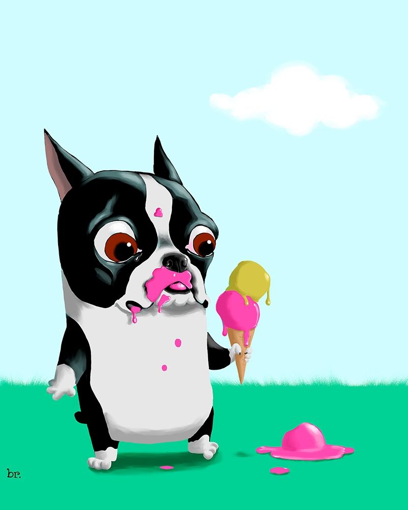 Boston With Ice Cream art print by Brian Rubenacker for $57.95 CAD
