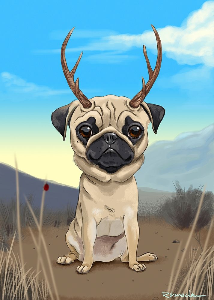 Pugalope art print by Brian Rubenacker for $57.95 CAD