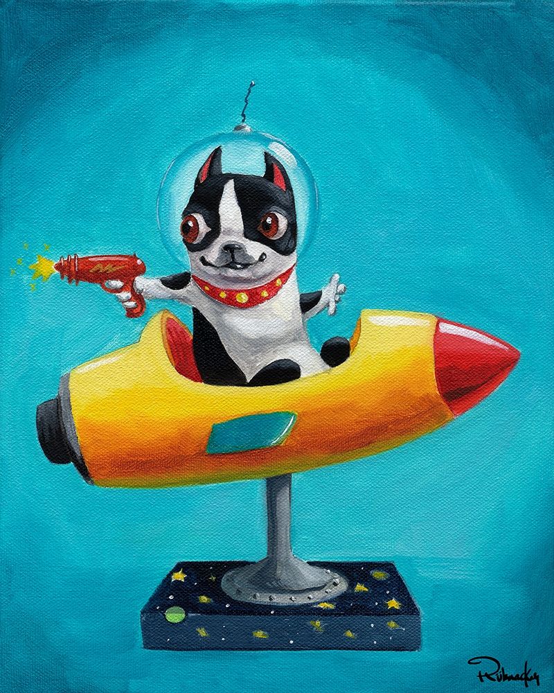 Rocket Blue art print by Brian Rubenacker for $57.95 CAD