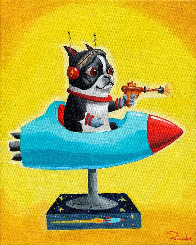 Rocket Yellow art print by Brian Rubenacker for $57.95 CAD