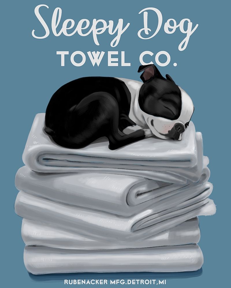 Sleepy Dog art print by Brian Rubenacker for $57.95 CAD