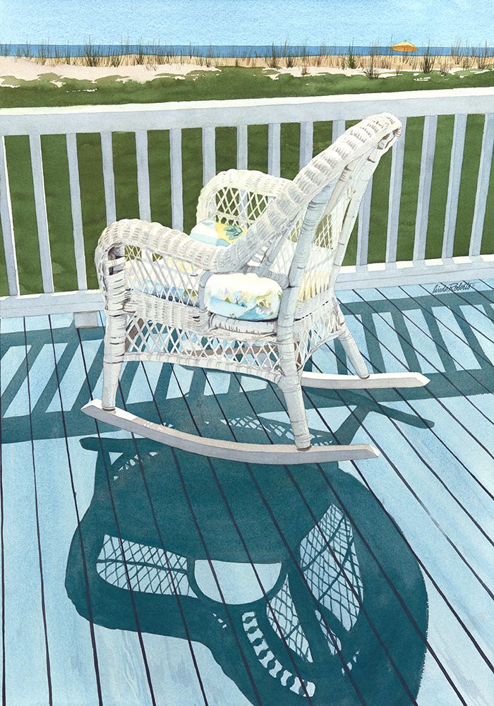 Wicker Shadows art print by Linda Roberts for $57.95 CAD
