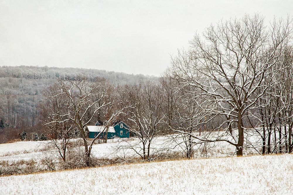 Teal Farmhouse art print by Brooke T. Ryan for $57.95 CAD