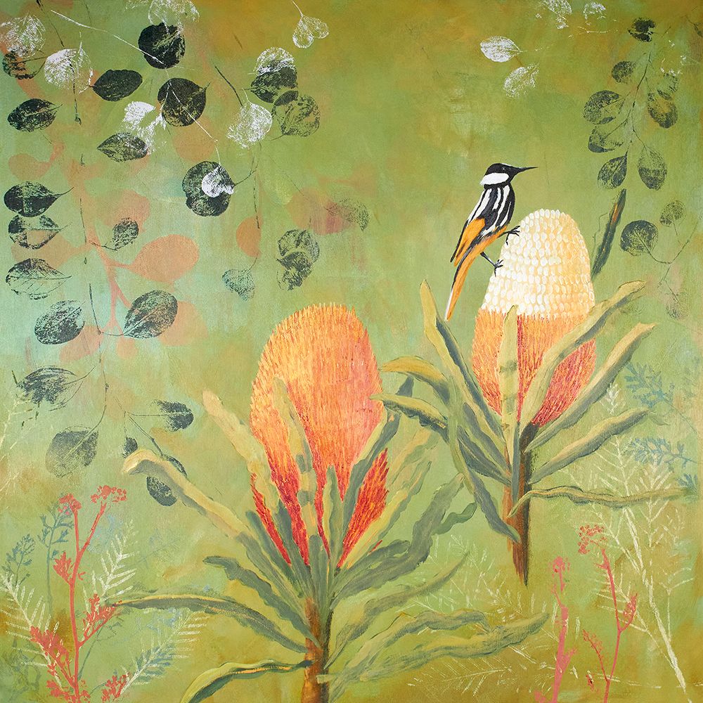 New Holland Honeyeater upon the Victoria art print by Trudy Rice for $57.95 CAD