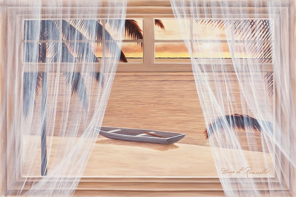 Amber Palms with Window art print by Diane Romanello for $57.95 CAD