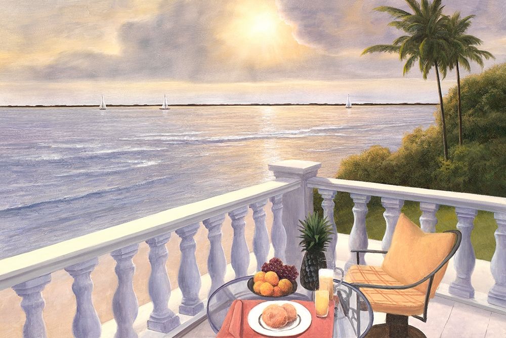 Breakfast on the Veranda art print by Diane Romanello for $57.95 CAD