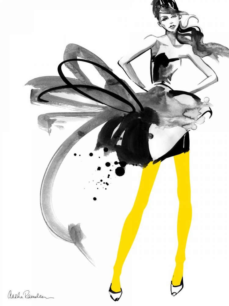 Yellow Tights art print by Aasha Ramdeen for $57.95 CAD