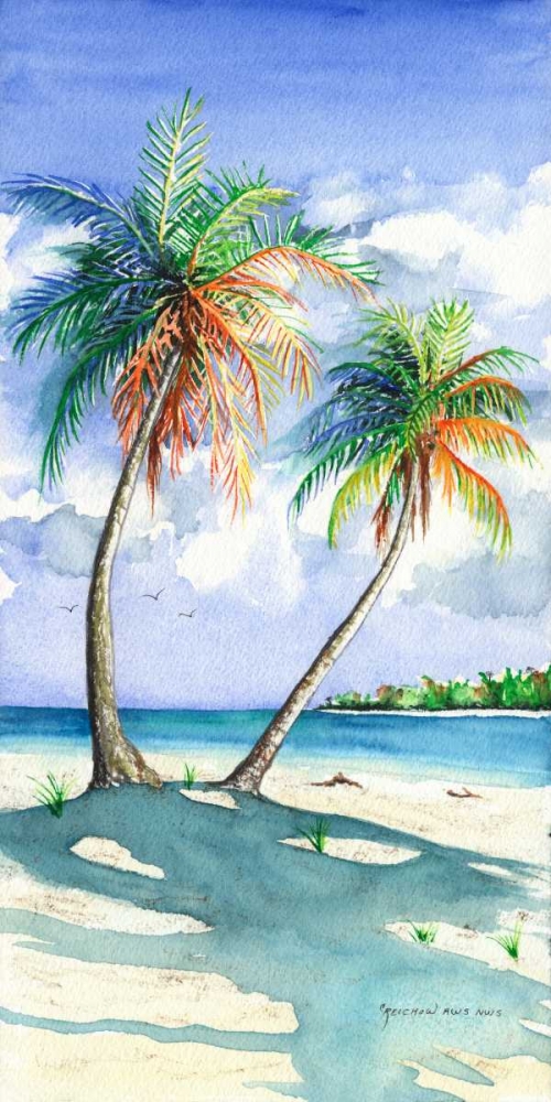 Palm Shadows art print by Christine Reichow for $57.95 CAD