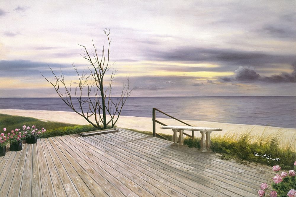 Sunset And Flowers art print by Diane Romanello for $57.95 CAD