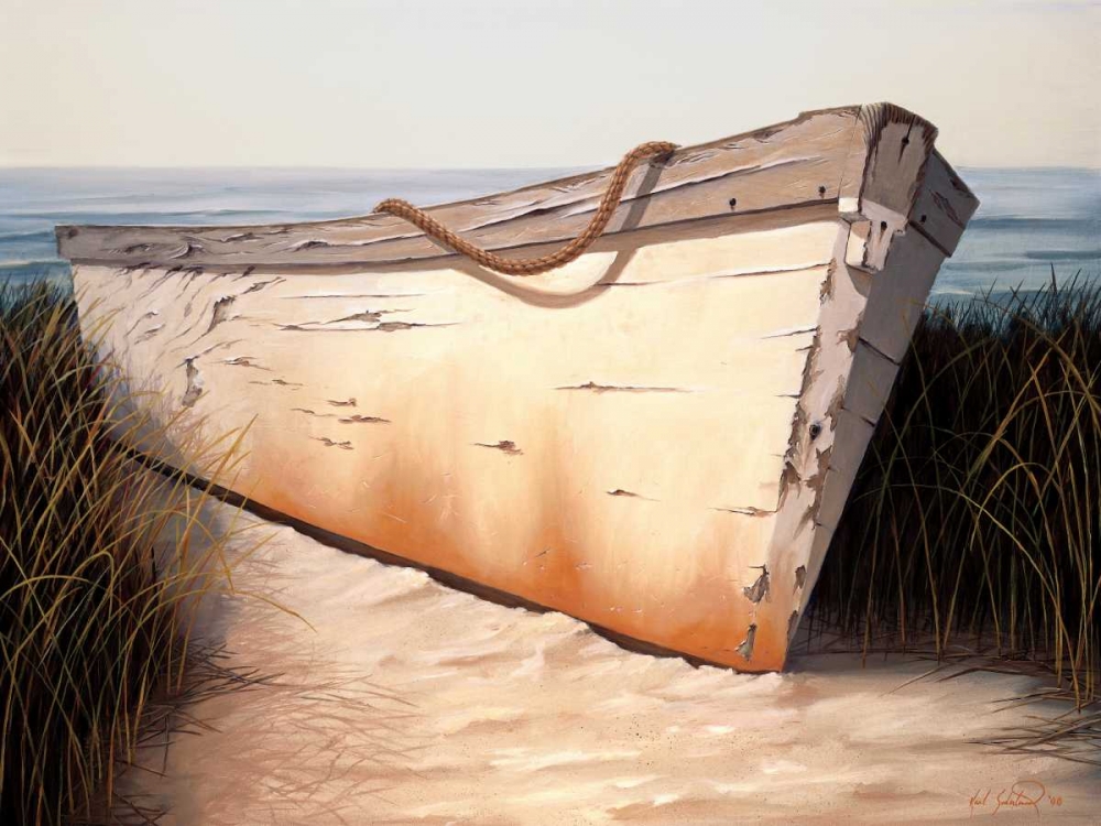 White Boat art print by Karl Soderlund for $57.95 CAD
