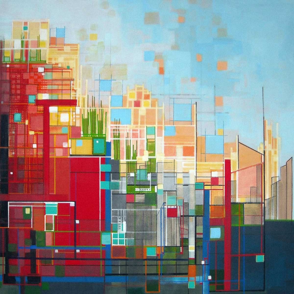 Neighborhood 8 Meridian art print by Carol Joy Shannon for $57.95 CAD