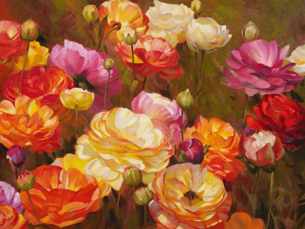 Ranunculus Garden art print by Emma Styles for $57.95 CAD