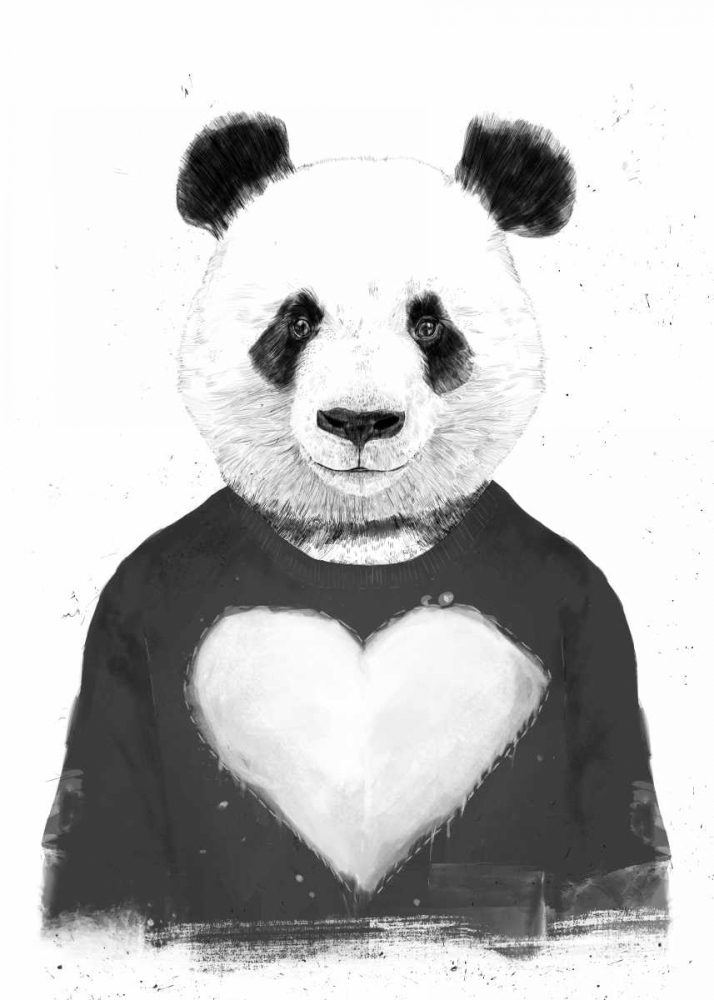 Lovely Panda art print by Balazs Solti for $57.95 CAD