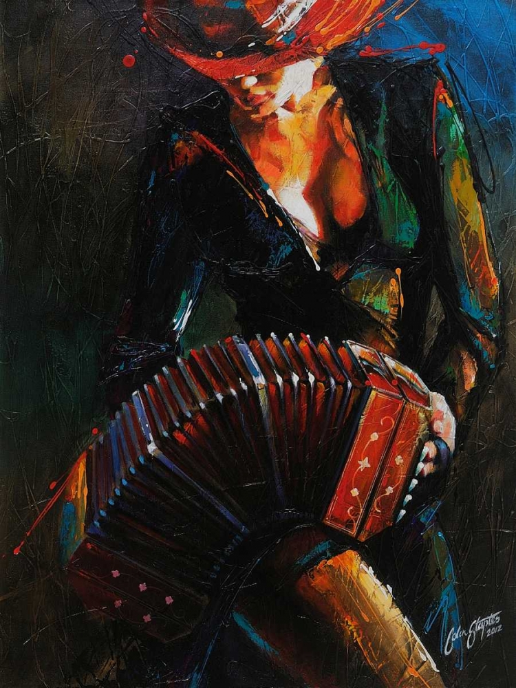 Reina del Bandoneon art print by Colin John Staples for $57.95 CAD