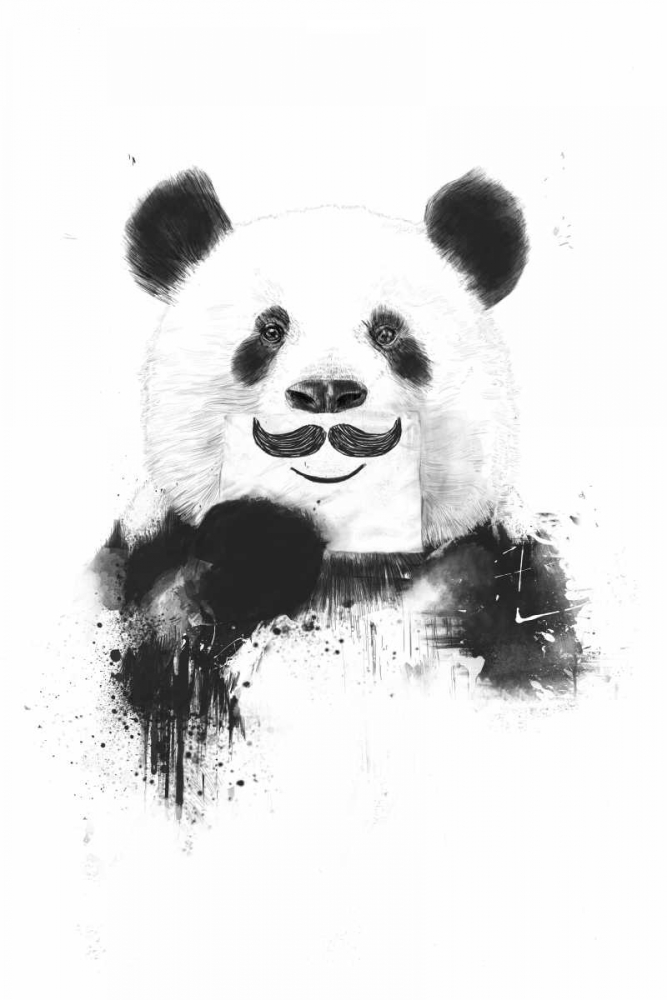 Funny Panda art print by Balazs Solti for $57.95 CAD
