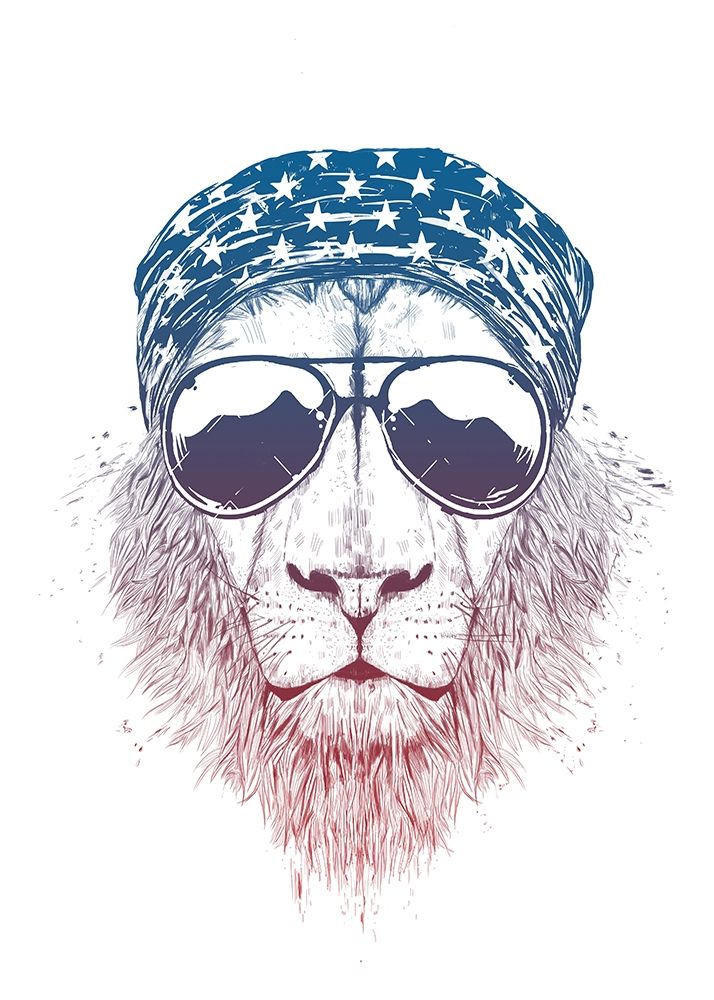 Wild Lion art print by Balazs Solti for $57.95 CAD