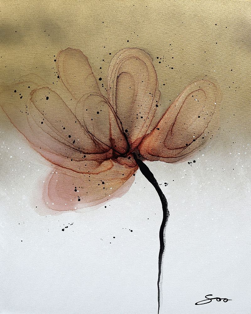 Gold Flower art print by SoosooStudios for $57.95 CAD