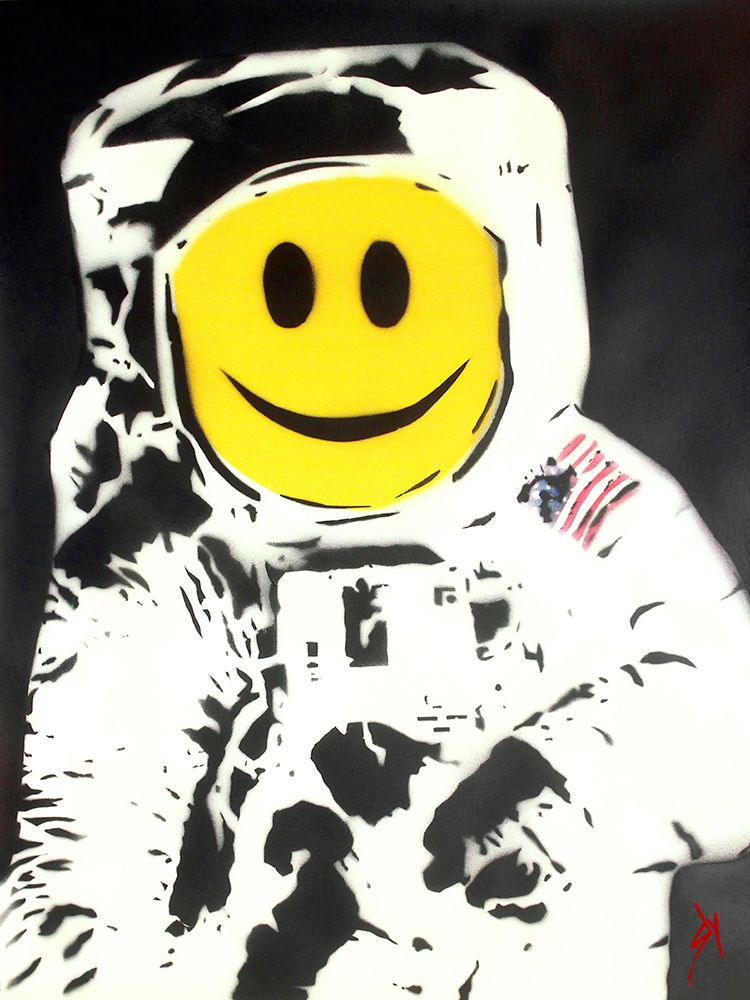 The Happynaut art print by Juan Sly for $57.95 CAD