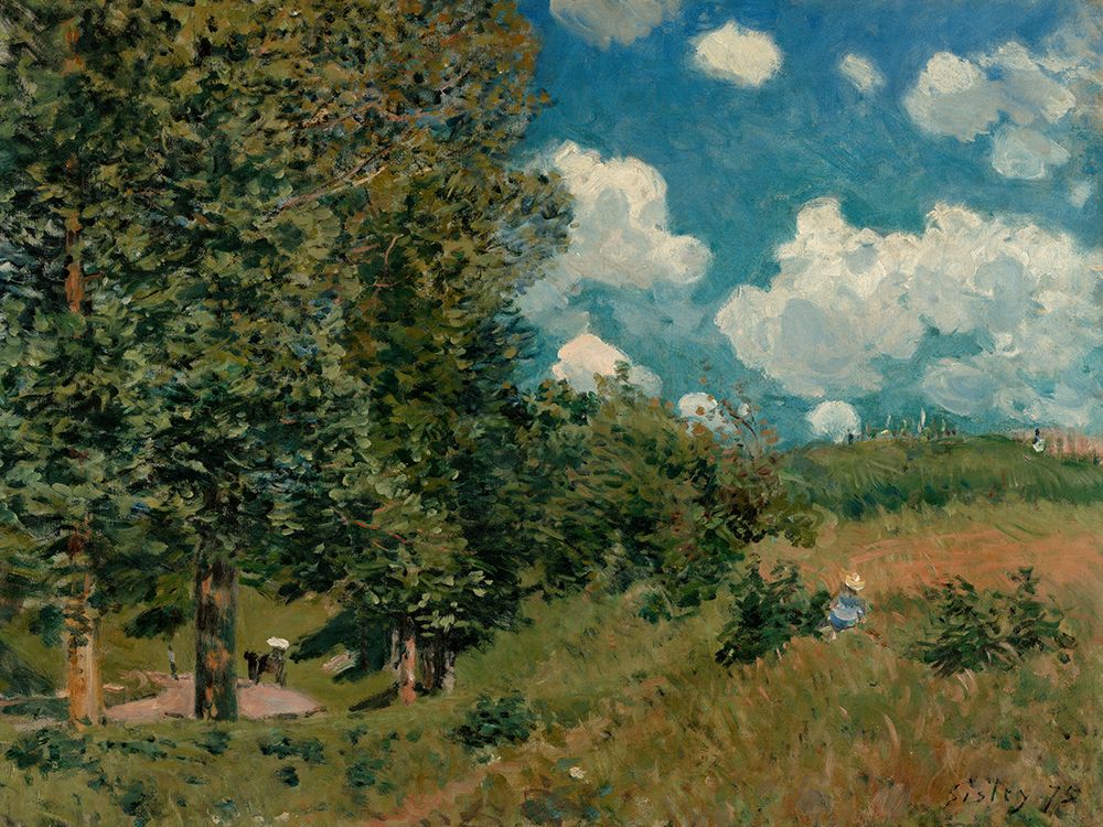 The Road from Versailles to Saint-Germain, 1875 art print by Alfred Sisley for $57.95 CAD