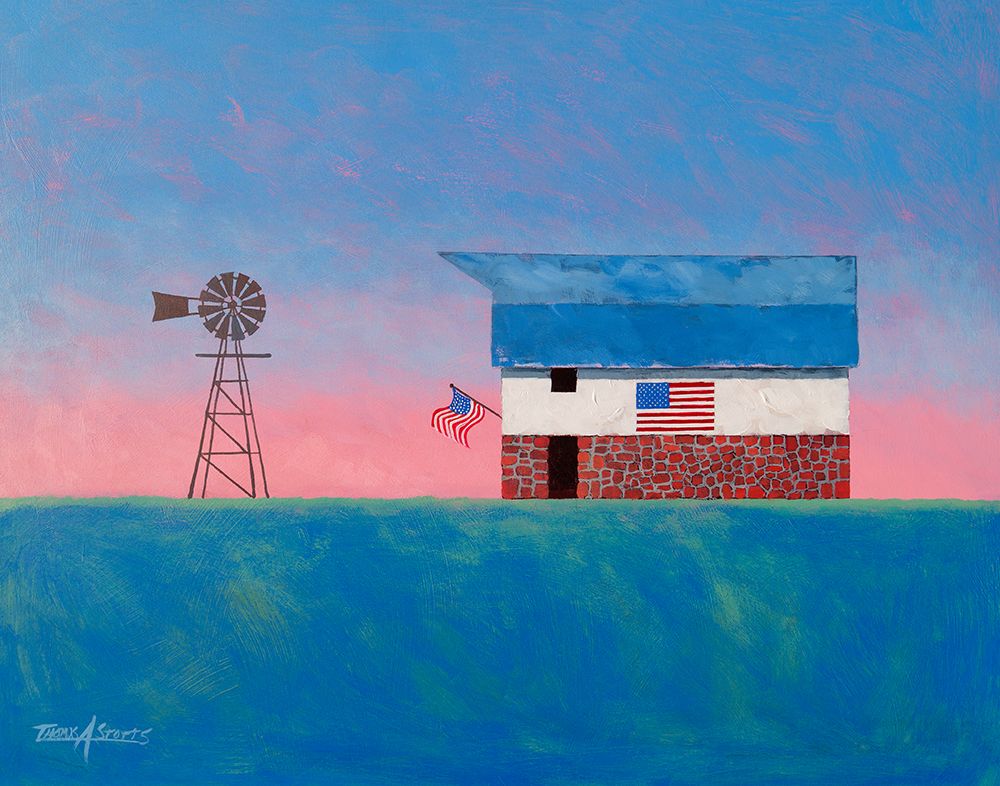 Red, White and Blue No. 2 art print by Thomas Stotts for $57.95 CAD