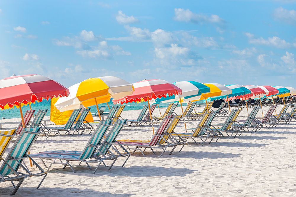 South Beach Lounge Chairs II art print by Richard Silver for $57.95 CAD