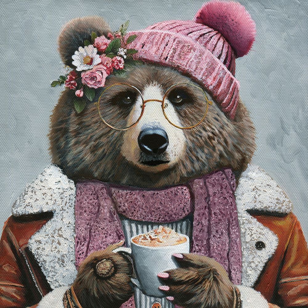 Pumpkin Spice Bear art print by Melissa Symons for $57.95 CAD