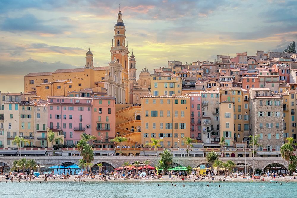 Menton Viewpoint in France art print by Richard Silver for $57.95 CAD