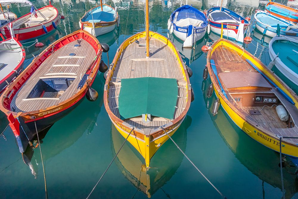 Sailboats Docked in Nice, France art print by Richard Silver for $57.95 CAD