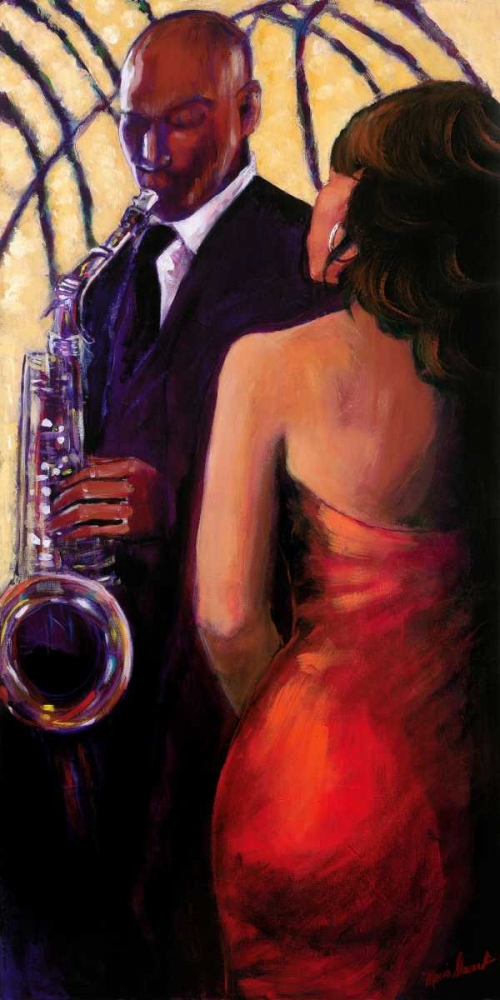 Sax Seduction art print by Monica Stewart for $57.95 CAD