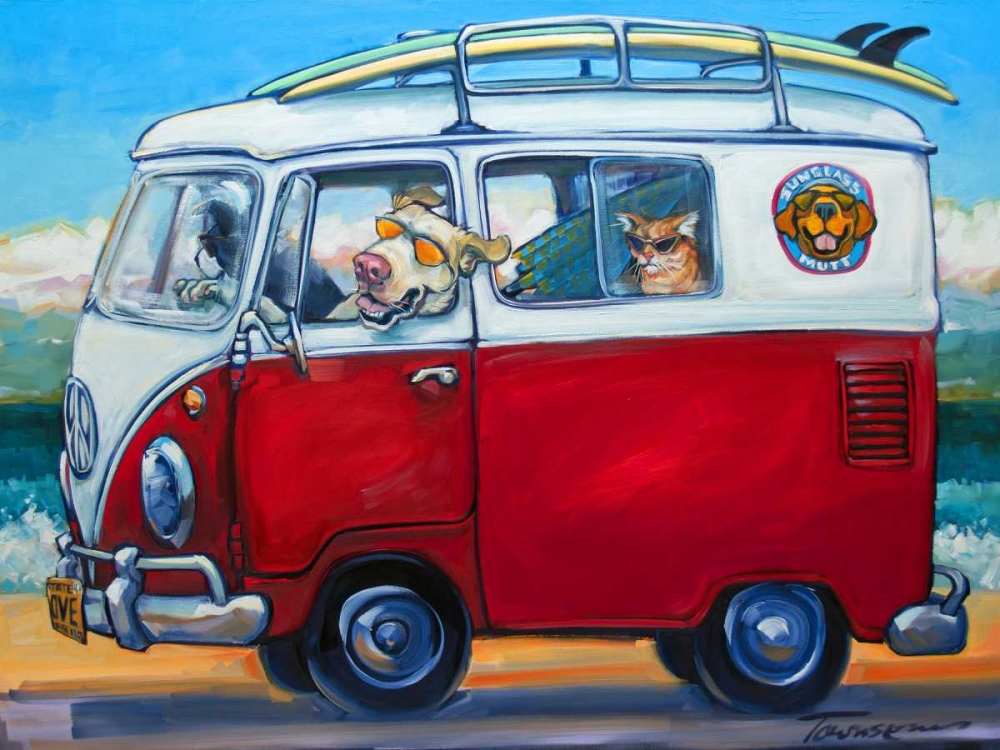 Sunglass Mutt art print by Connie R. Townsend for $57.95 CAD