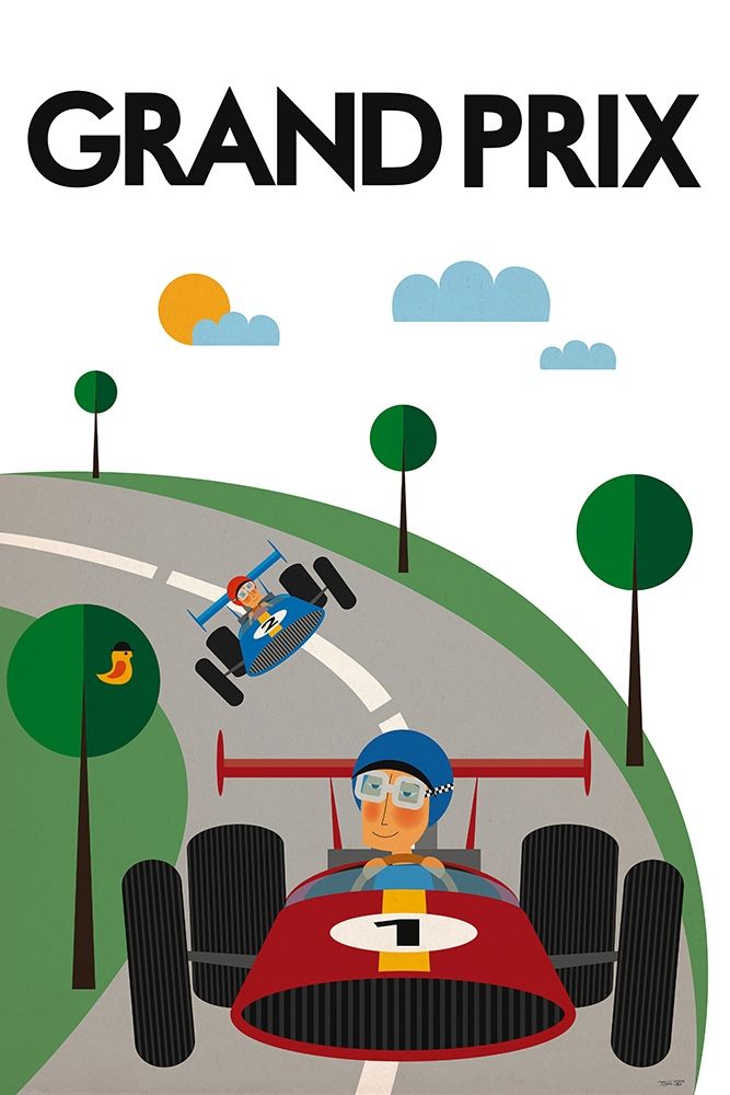 Grand Prix art print by Tomas Design for $57.95 CAD