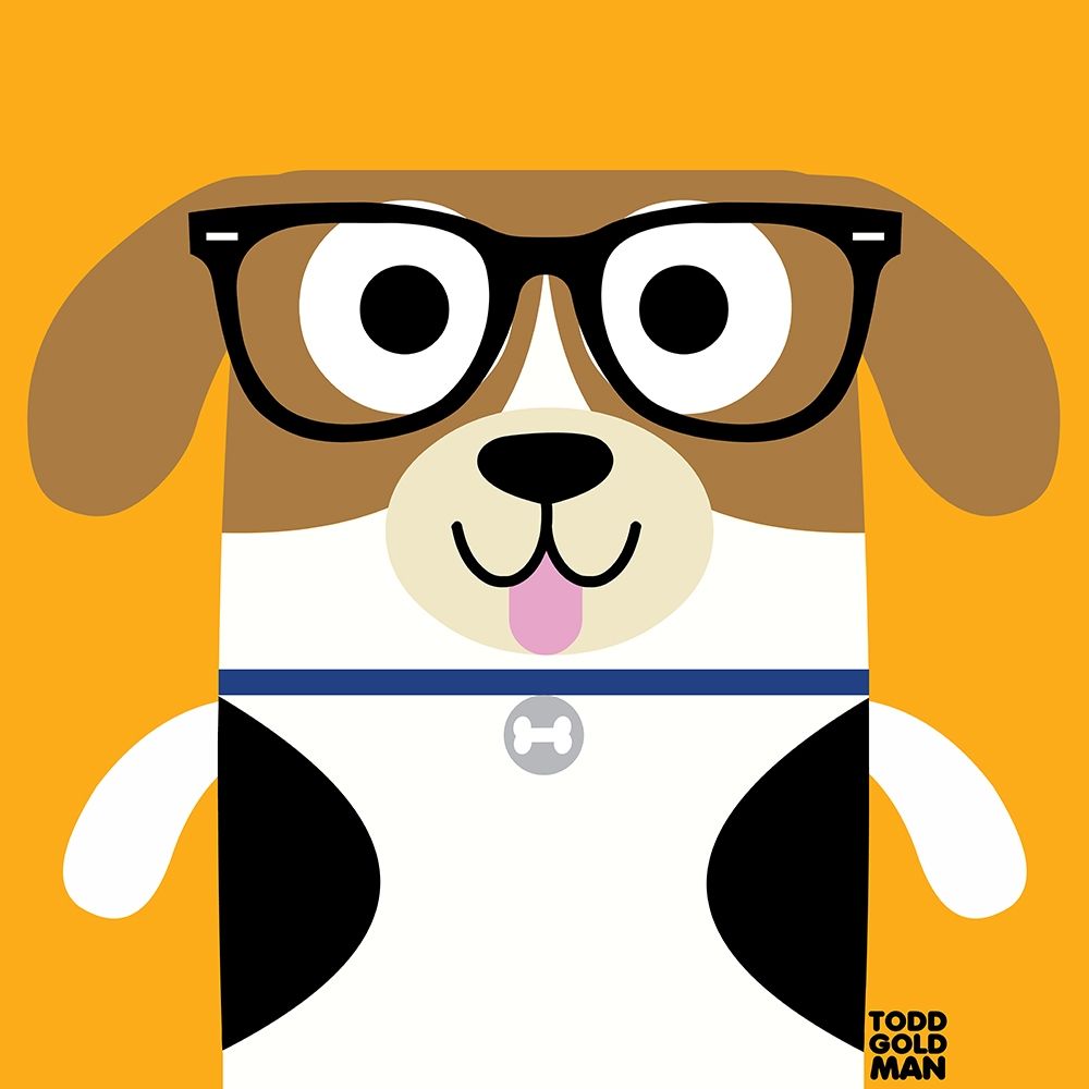 Bow Wow Beagle art print by Todd Art for $57.95 CAD