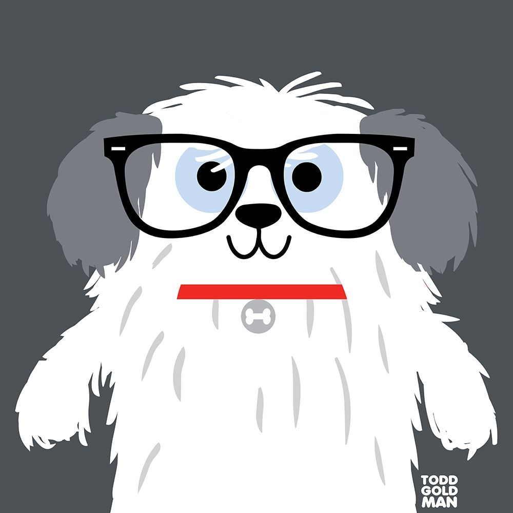 Bow Wow Sheepdog art print by Todd Art for $57.95 CAD