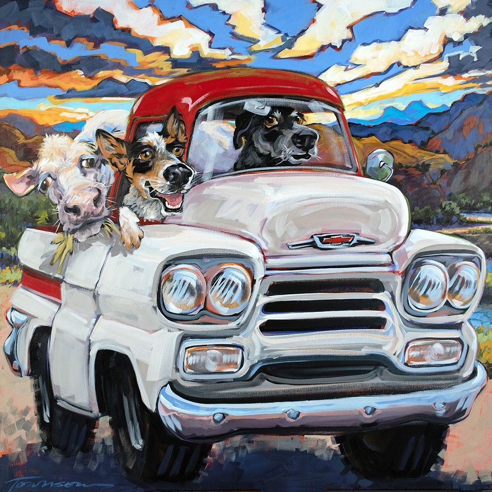 Cattle Drive art print by CR Townsend for $57.95 CAD
