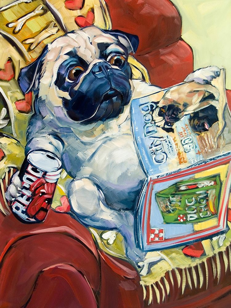 Bark a Lounger art print by CR Townsend for $57.95 CAD