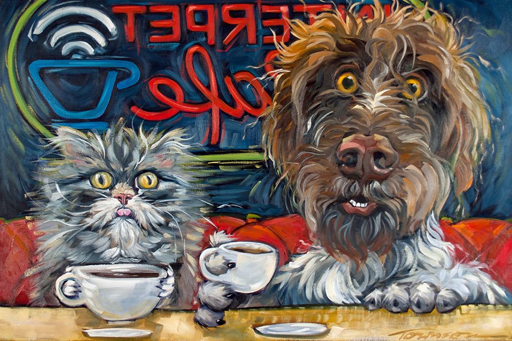 Wired At The Interpret Cafe art print by CR Townsend for $57.95 CAD