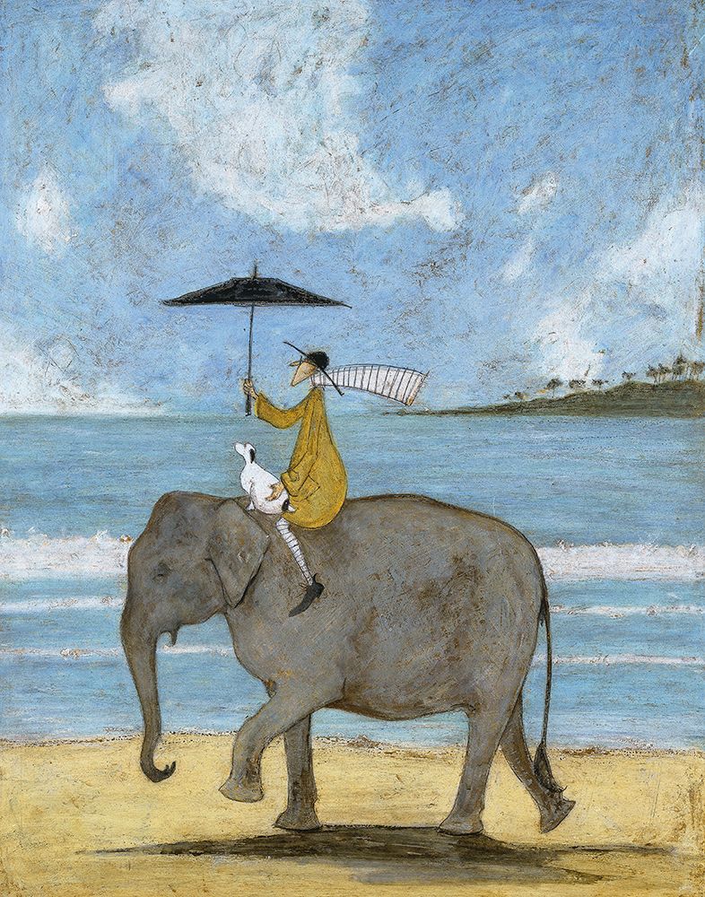 On The Edge Of The Sand art print by Sam Toft for $57.95 CAD