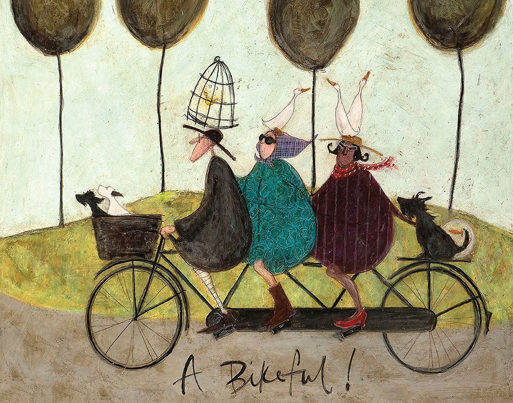 A Bikeful! art print by Sam Toft for $57.95 CAD