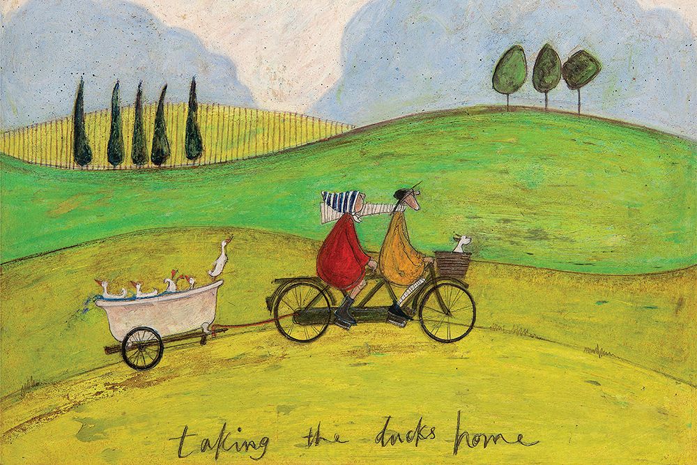 Taking The Ducks Home art print by Sam Toft for $57.95 CAD