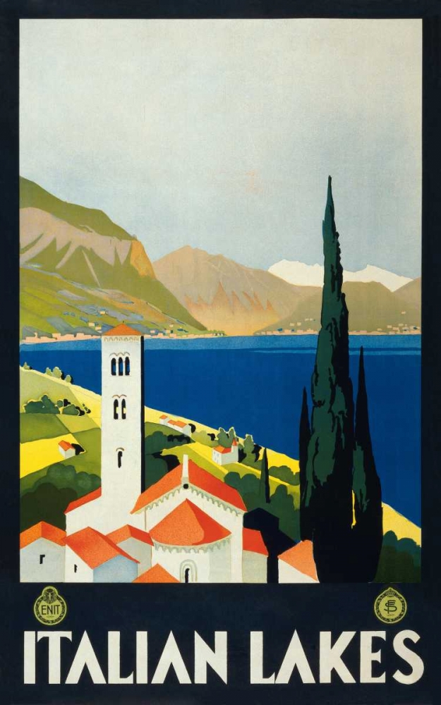 Italian Lakes art print by Unknown for $57.95 CAD
