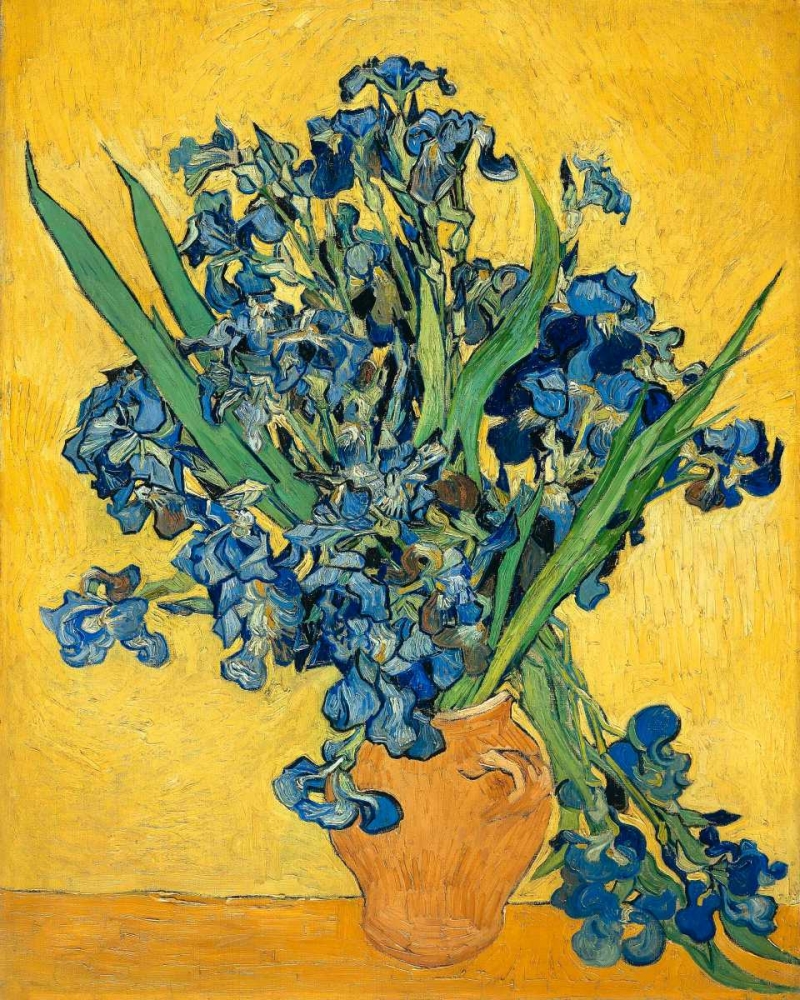 Irises 1890 by Vincent Van Gogh