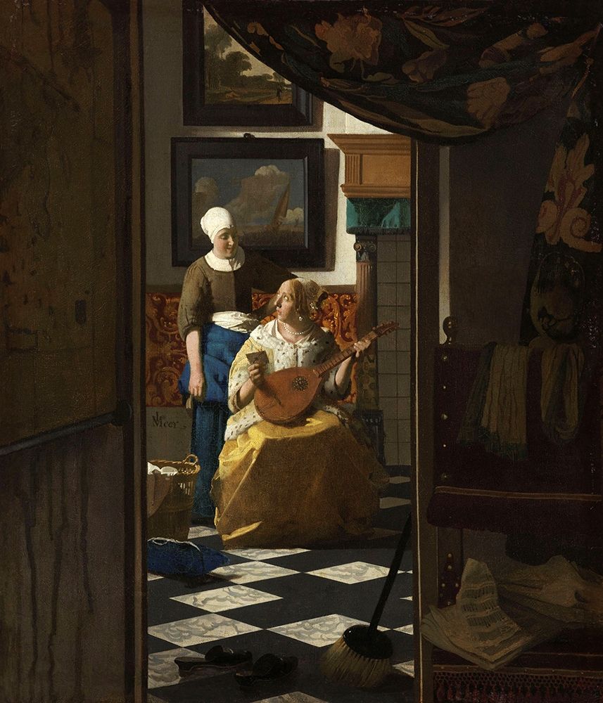 The Love Letter art print by Johannes Vermeer for $57.95 CAD