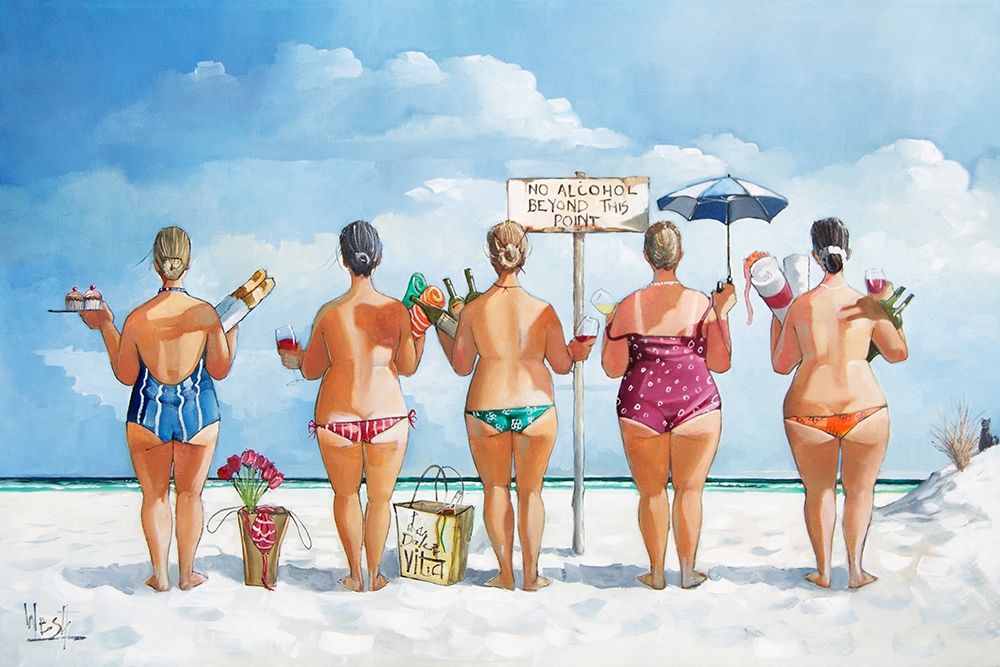 No Alcohol Beyond this Point II art print by Ronald West for $57.95 CAD