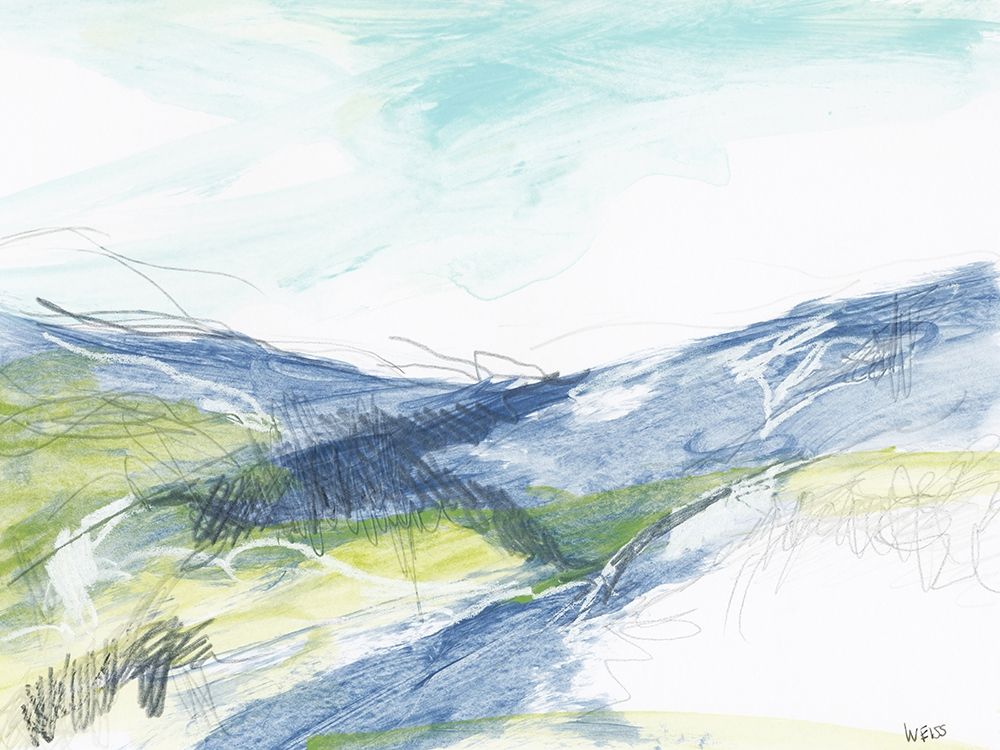 Blue Hills art print by Jan Weiss for $57.95 CAD